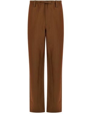 Dries Van Noten Broeken ,Bruin ,Straight Broeken