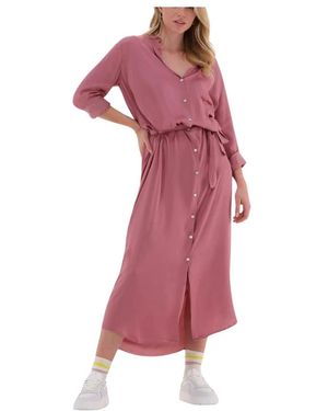 10Days Kleedjes ,Roze ,Flowy Shirt Jurk