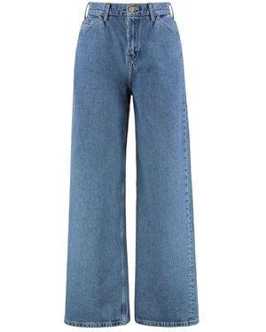 Tommy Hilfiger Straight-Leg-Jeans Mit Kontrastnähten - Blau