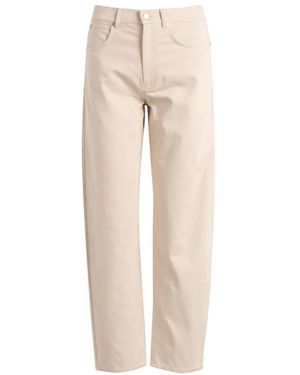 Max Mara Loose Fit Jeans - Natural
