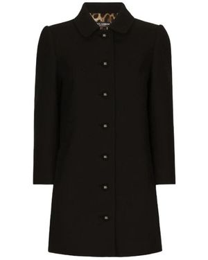 Dolce & Gabbana Single-Breasted Coats - Black