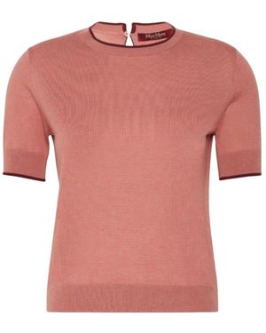 Max Mara Round-Neck Knitwear - Rosa