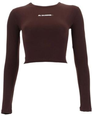 Jil Sander Long Sleeve Tops - Violet