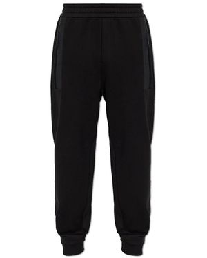 Moncler Broeken ,Zwart ,Katoen Trainingsbroeken Met Logo