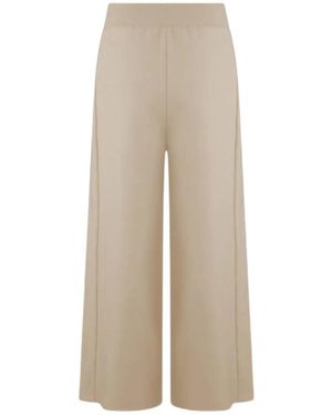 Bomboogie Wide Trousers - Natural