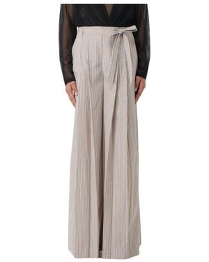 Alberta Ferretti Wide Trousers - Grey