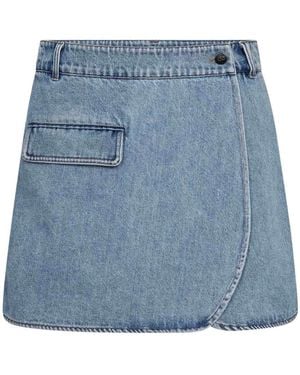 co'couture Denim Shorts - Bleu