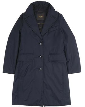 Moorer Single-Breasted Coats - Blue