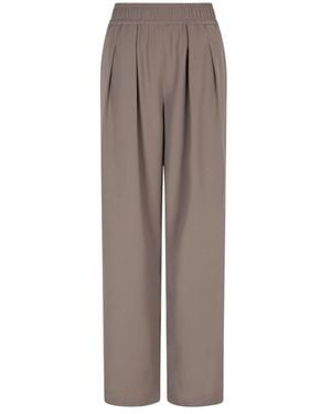Emporio Armani Straight Trousers - Marron
