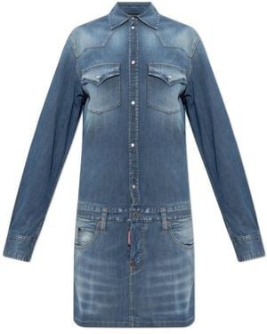 DSquared² Shirt Dresses - Azul