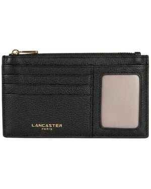 Lancaster Zipped Cardholder Dune 129-32 - Zwart