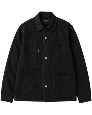 Comme des Garçons Jassen ,Zwart ,Denim Denim Overshirt