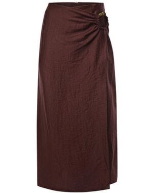 Ottod'Ame Midi Skirts - Bruin