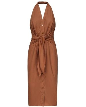 Guess Terra Di Siena Hemdblusenkleid - Braun