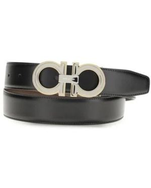 Ferragamo Accessoires ,Zwart ,Leer Bos Taurus Regular Belt