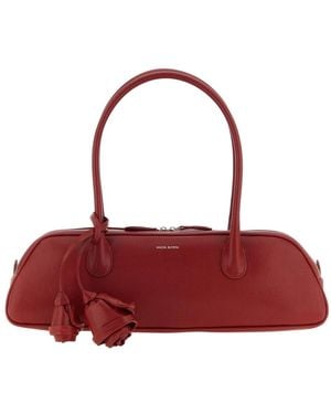 Magda Butrym Tassen ,Rood ,Leer Brigitte Trapeze Handtas