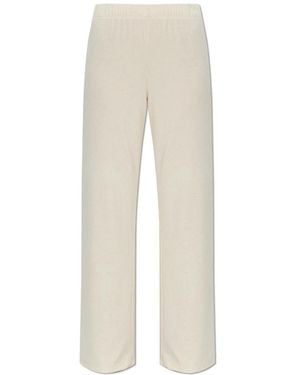 Rethinkit Studios Broeken ,Wol Wide Rib Straight Pants Merci - Naturel