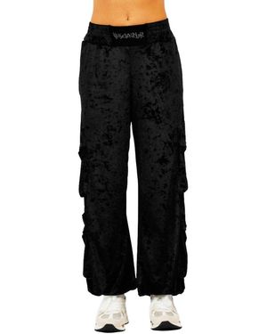 DISCLAIMER Broeken ,Zwart ,Cargo Velvet Broek