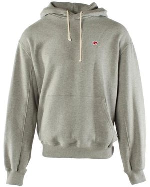 New Balance Cotton-Blend Casual Hoodie - Grey