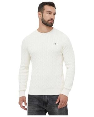 GANT Round-Neck Knitwear - Bianco