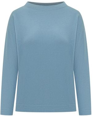 Weekend by Maxmara Round-Neck Knitwear - Azul