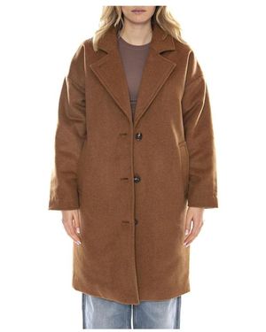Minimum Single-Breasted Coats - Marron