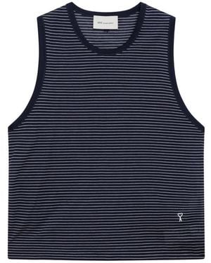 Ami Paris Sleeveless Tops - Blue