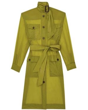 Saint Laurent Cargo-Kleid Aus Nylon - Grün