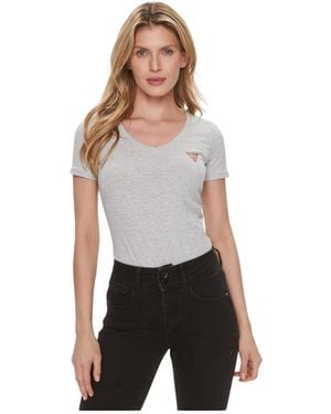 Guess Tops ,Grijs ,Leer T-Shirts