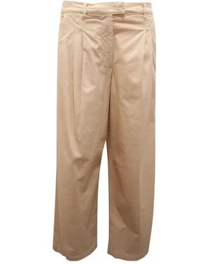 Pinko Wide Trousers - Natural