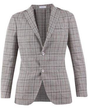Boglioli Leinenmischung Einreiher Jacke - Grau