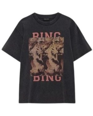 Anine Bing T-Shirts - Negro