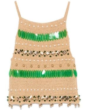 Bode Sleeveless Tops - Verde