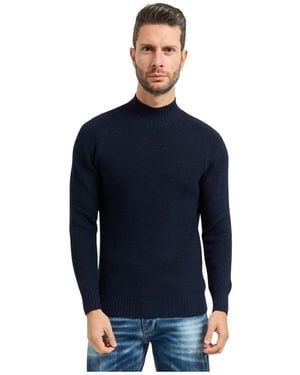 Gran Sasso Turtlenecks - Blue