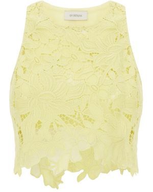 Sportmax Tops ,Geel ,Katoen Spxvasto Top