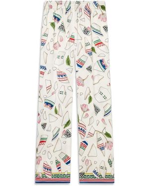 CASABLANCA Wide Trousers - Blanco