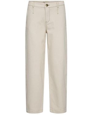 Mos Mosh Straight Trousers - Natural