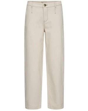 Mos Mosh Straight Trousers - Natural