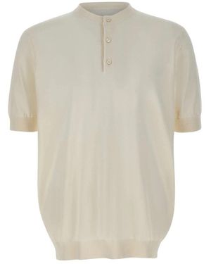 FILIPPO DE LAURENTIIS Polo Shirts - Natural
