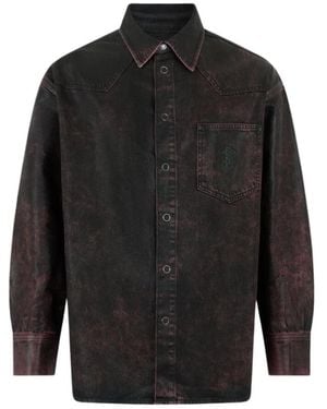 Roberto Cavalli Denim Shirts - Black