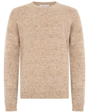 Roberto Collina Rundhals-Pullover - Natur