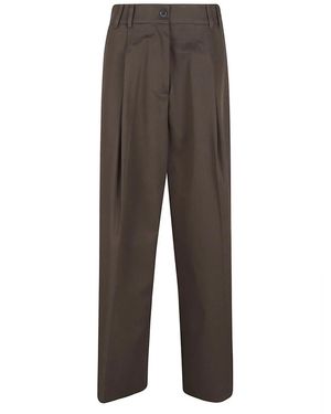 P.A.R.O.S.H. Wide Trousers - Brown
