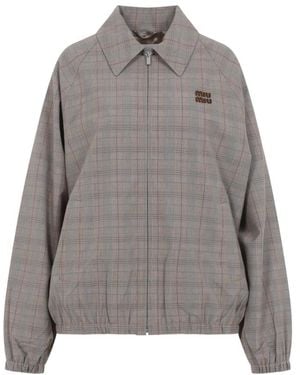 Miu Miu Light Jackets - Gris