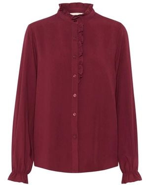 Cream Shirts - Purple