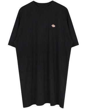 Dickies Zwarte Katoenen T-Shirt Jurk