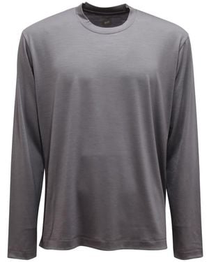Mazzarelli Long Sleeve T-Shirts - Grey