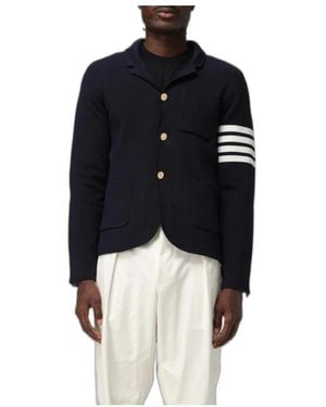 Thom Browne Wool 4-Bar Sport Coat - Zwart