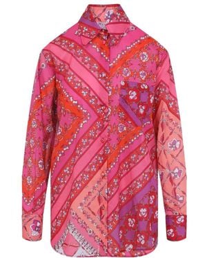 PUCCI Bunte Damenbluse Aw25 - Pink