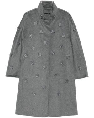 Marina Rinaldi Single-Breasted Coats - Gray