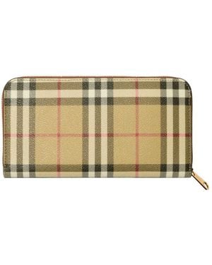 Burberry Accessoires ,Katoen Ritsportemonnee - Naturel